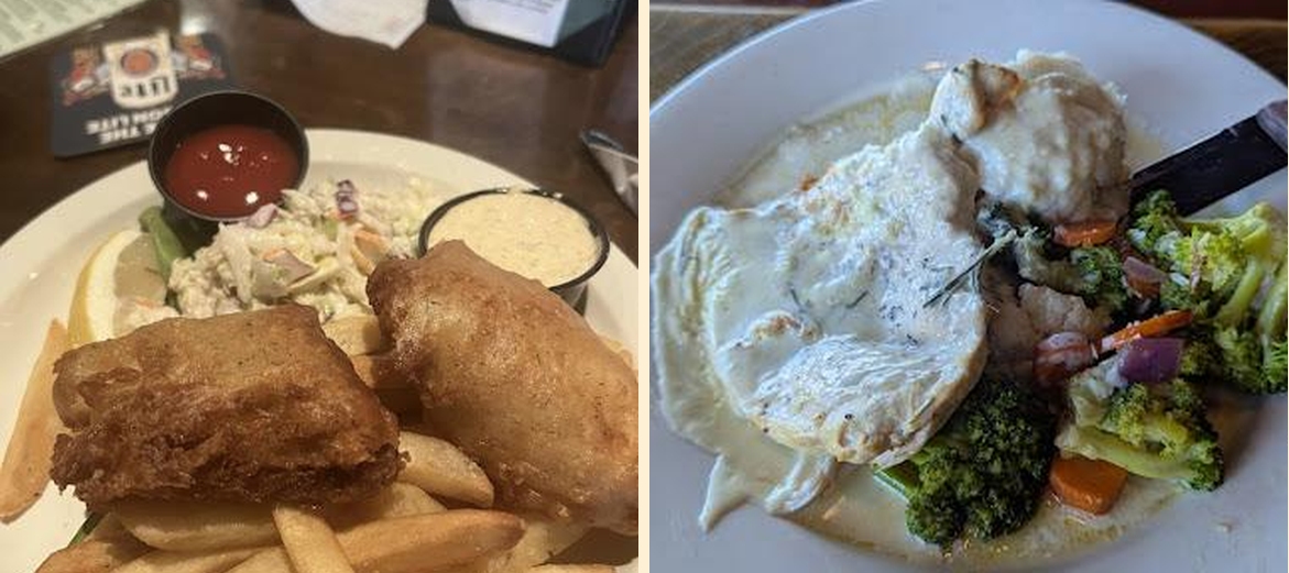 The Harp Bar and Restaurant Menu